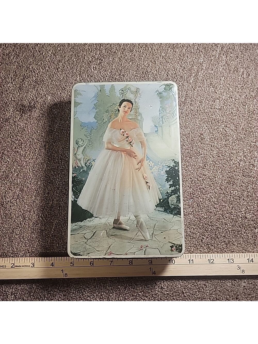 Vintage Ballerina Lithograph Toffee Tin by Edward Sharp & Sons Ltd. England Made